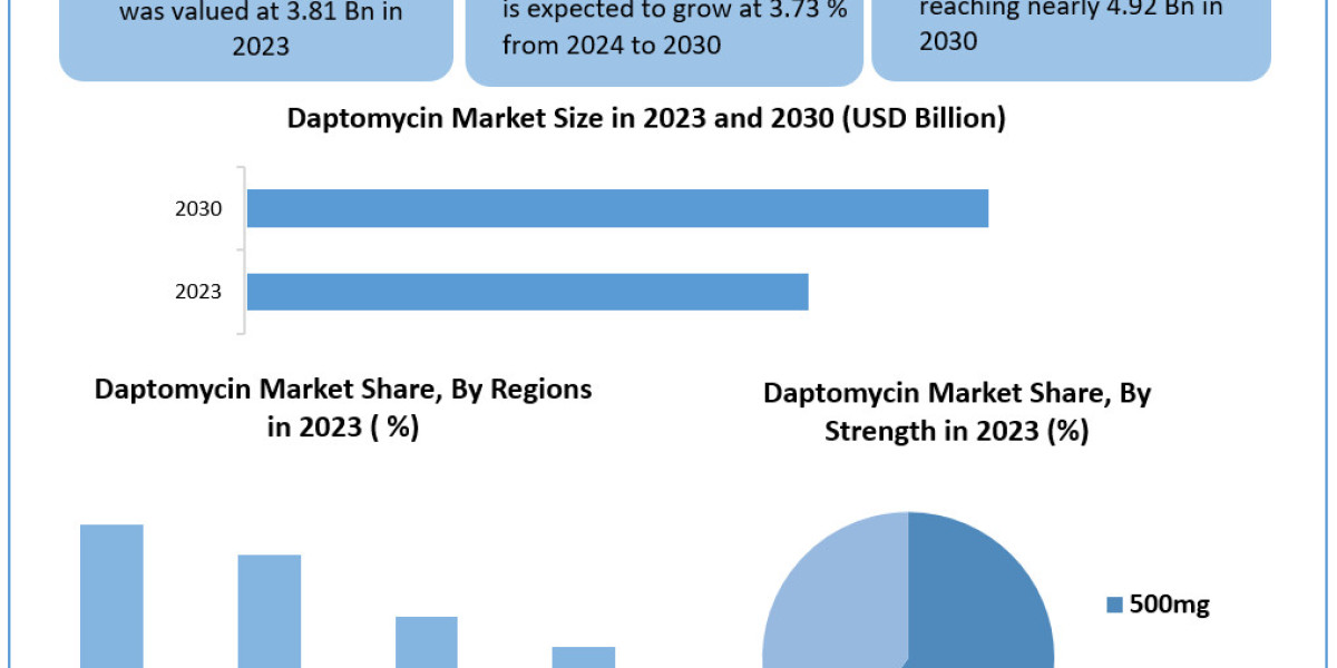 Daptomycin Market	Data Dimensions: Size, Share, Revenue, and Worth Statistics Overview | 2024-2030